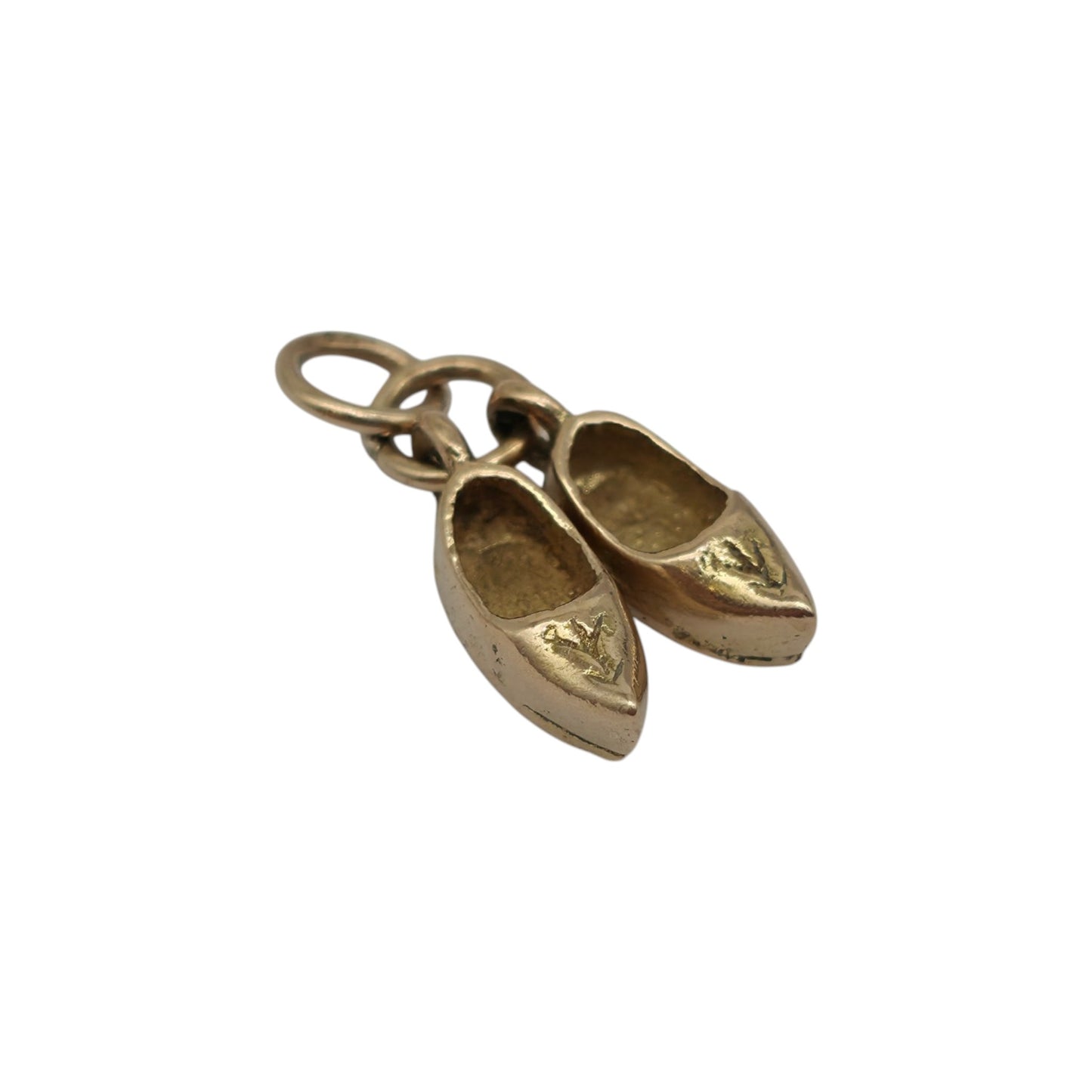 9ct 375 Yellow Gold Pair Of Shoes Charm L 1.0cm 1.8 g.