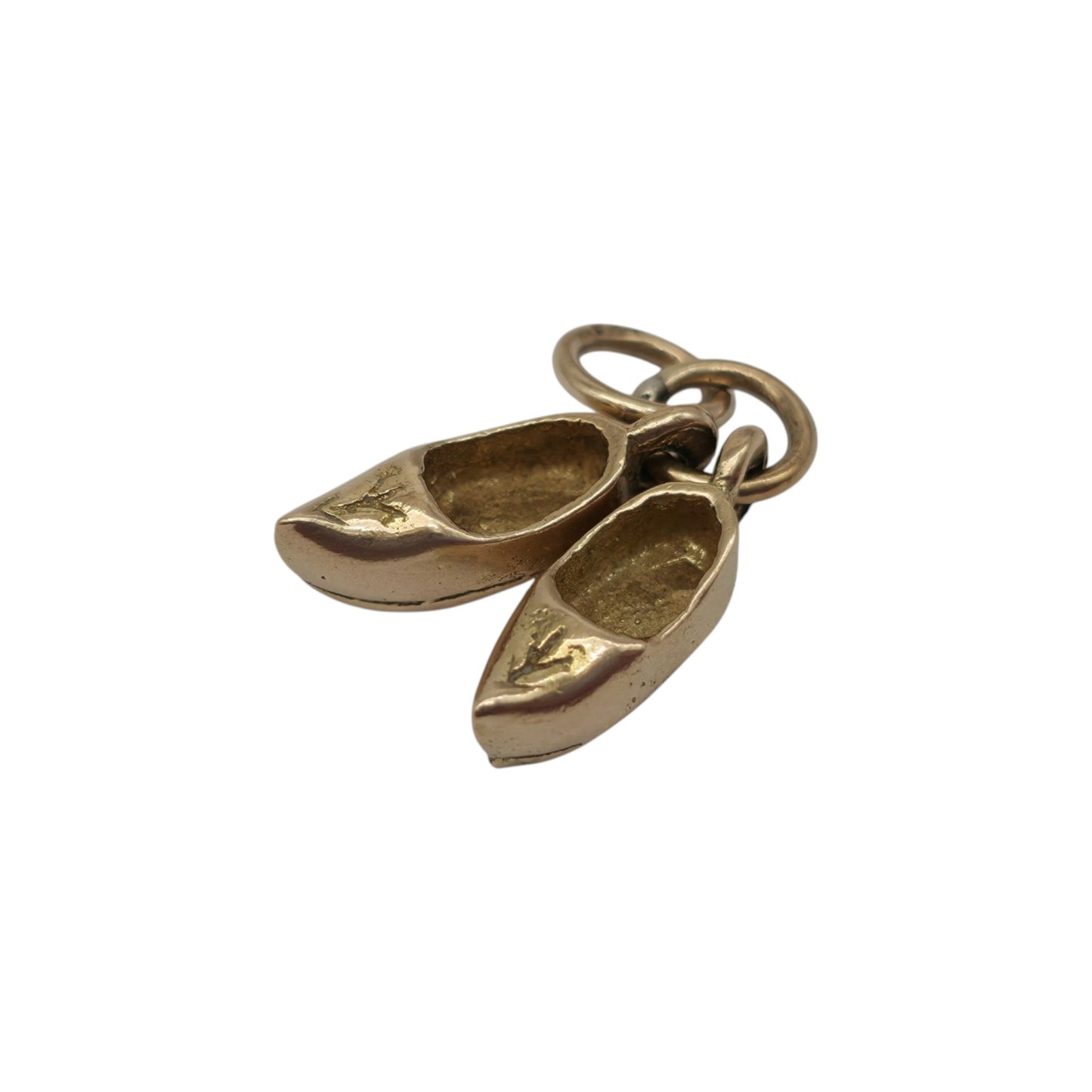 9ct 375 Yellow Gold Pair Of Shoes Charm L 1.0cm 1.8 g.