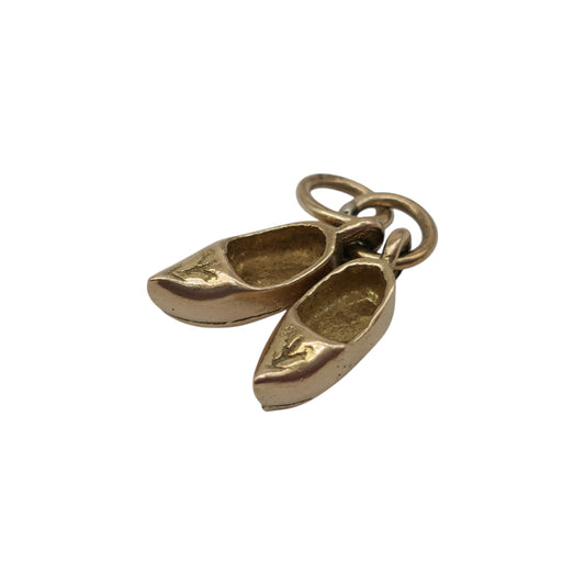 9ct 375 Yellow Gold Pair Of Shoes Charm L 1.0cm 1.8 g.