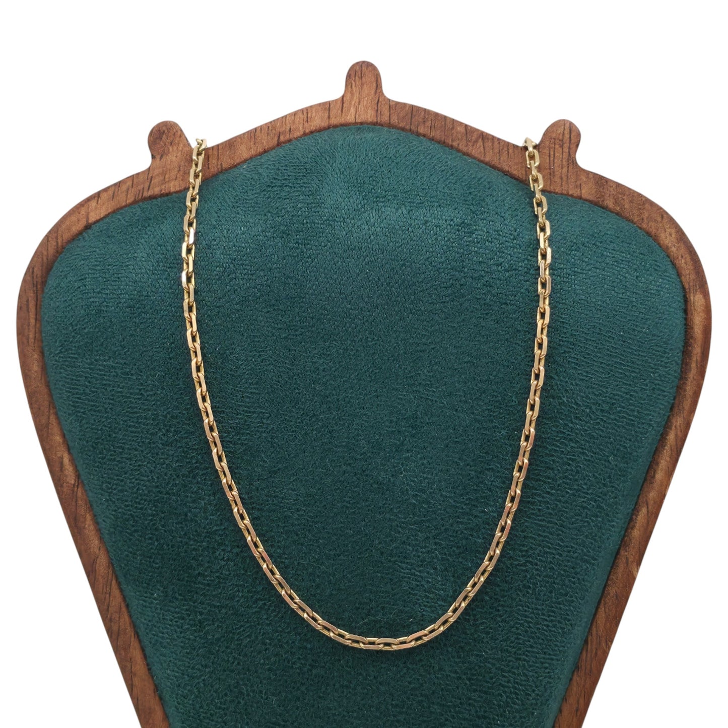 9ct 375 Yellow Gold Paperclip Chain L 51.3 cm 13.1 g.