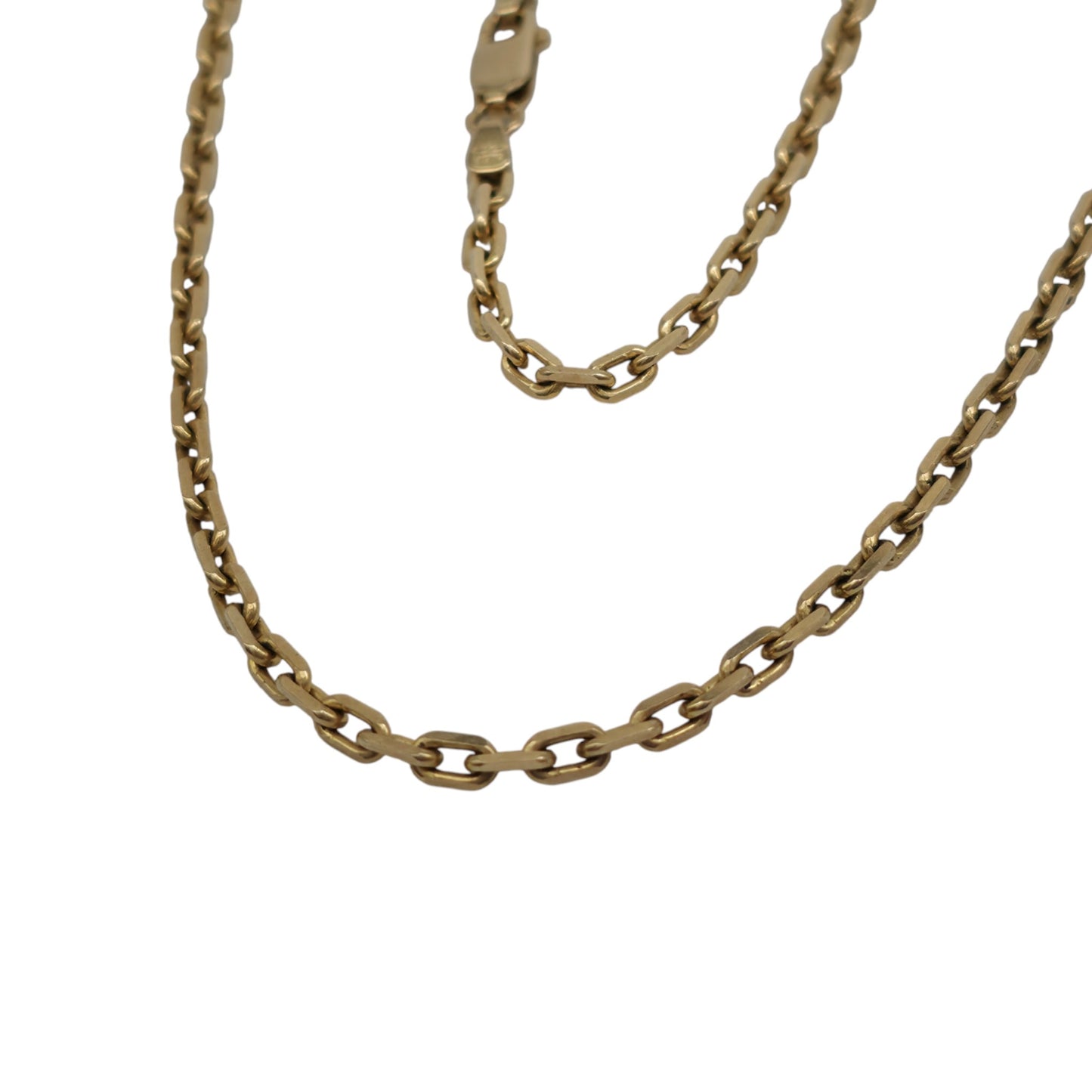 9ct 375 Yellow Gold Paperclip Chain L 51.3 cm 13.1 g.