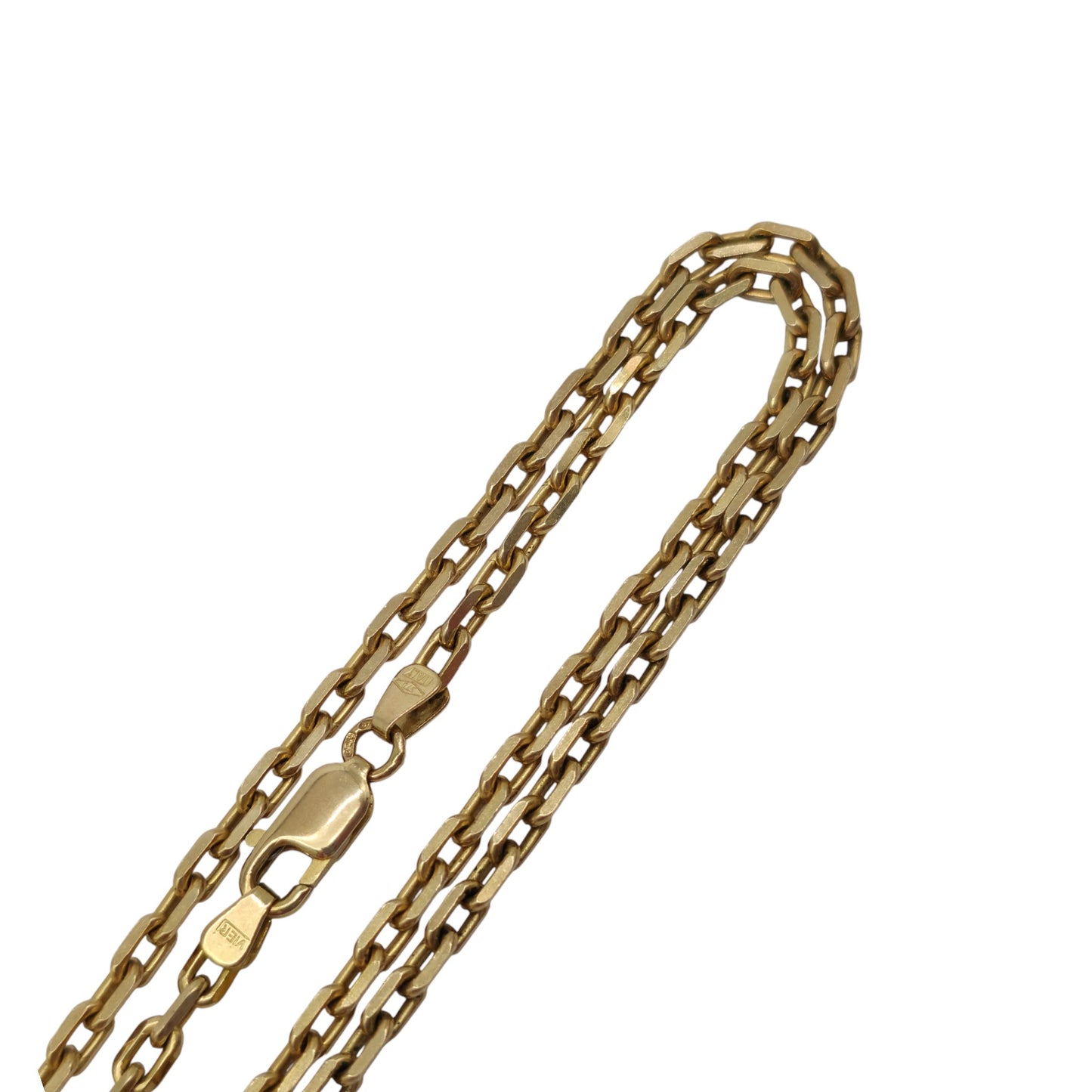 9ct 375 Yellow Gold Paperclip Chain L 51.3 cm 13.1 g.