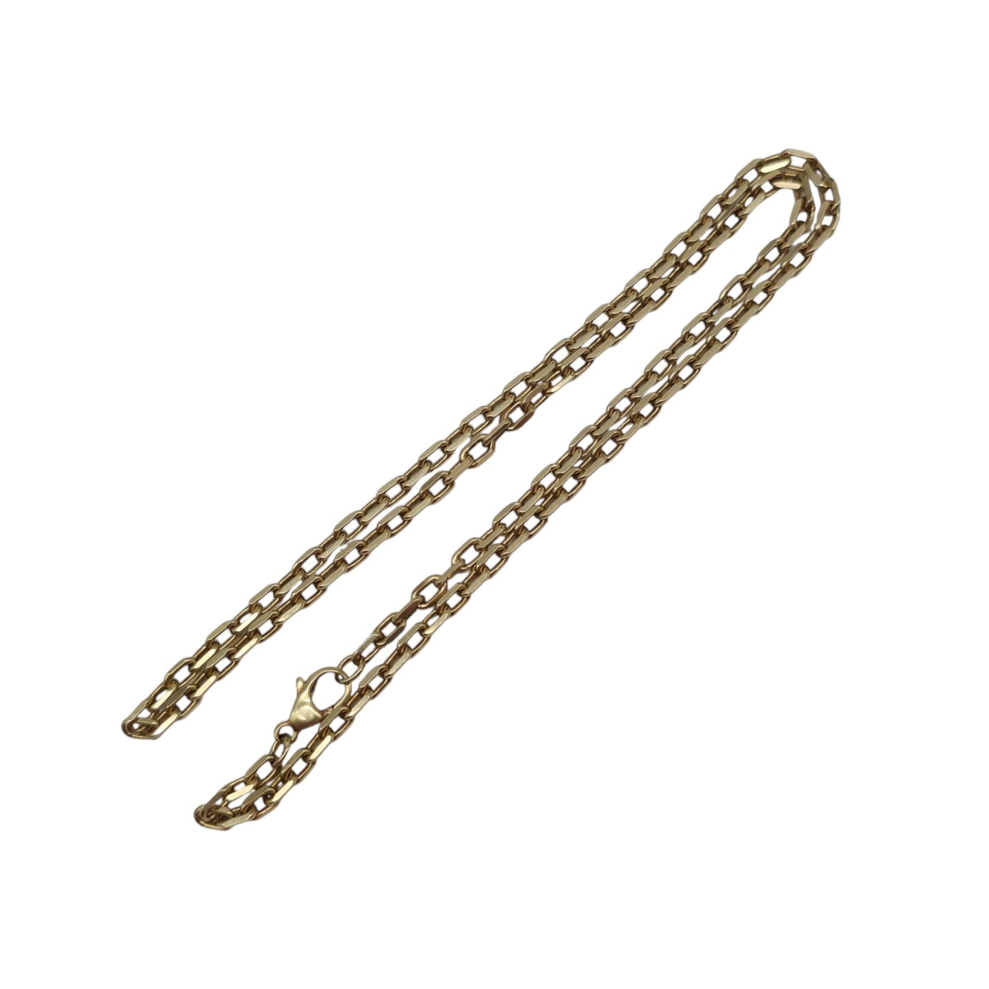 9ct 375 Yellow Gold Paperclip Chain c.1990 L 44.0 cm 10.1 g.