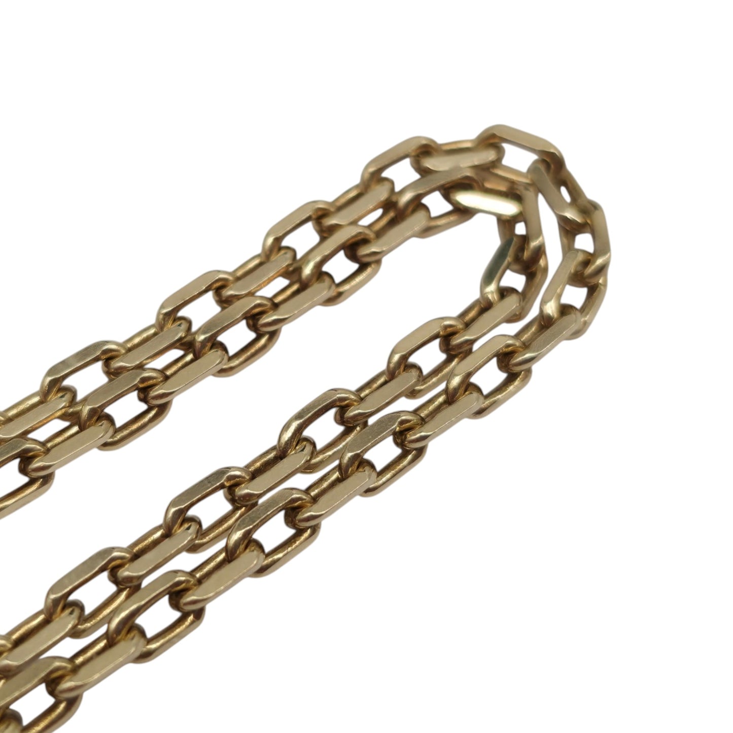 9ct 375 Yellow Gold Paperclip Chain c.1990 L 44.0 cm 10.1 g.