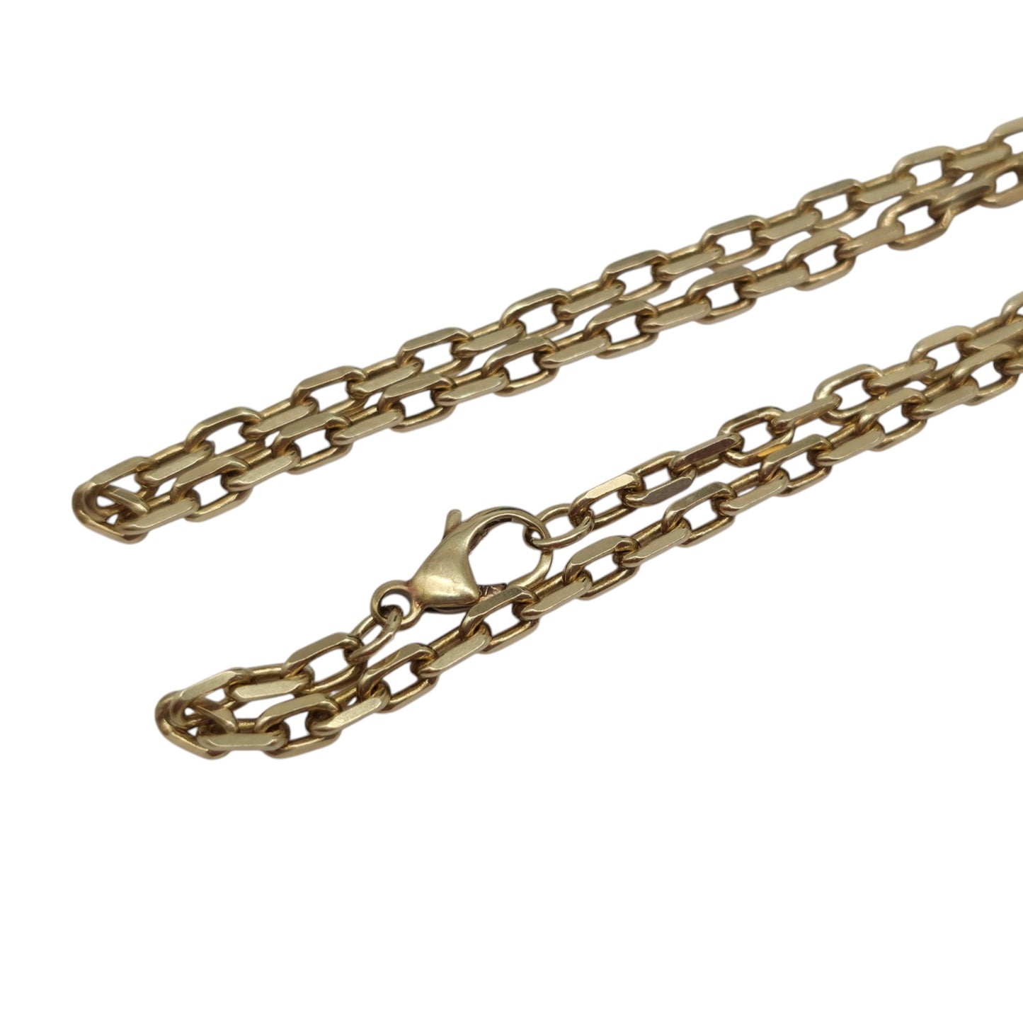 9ct 375 Yellow Gold Paperclip Chain c.1990 L 44.0 cm 10.1 g.