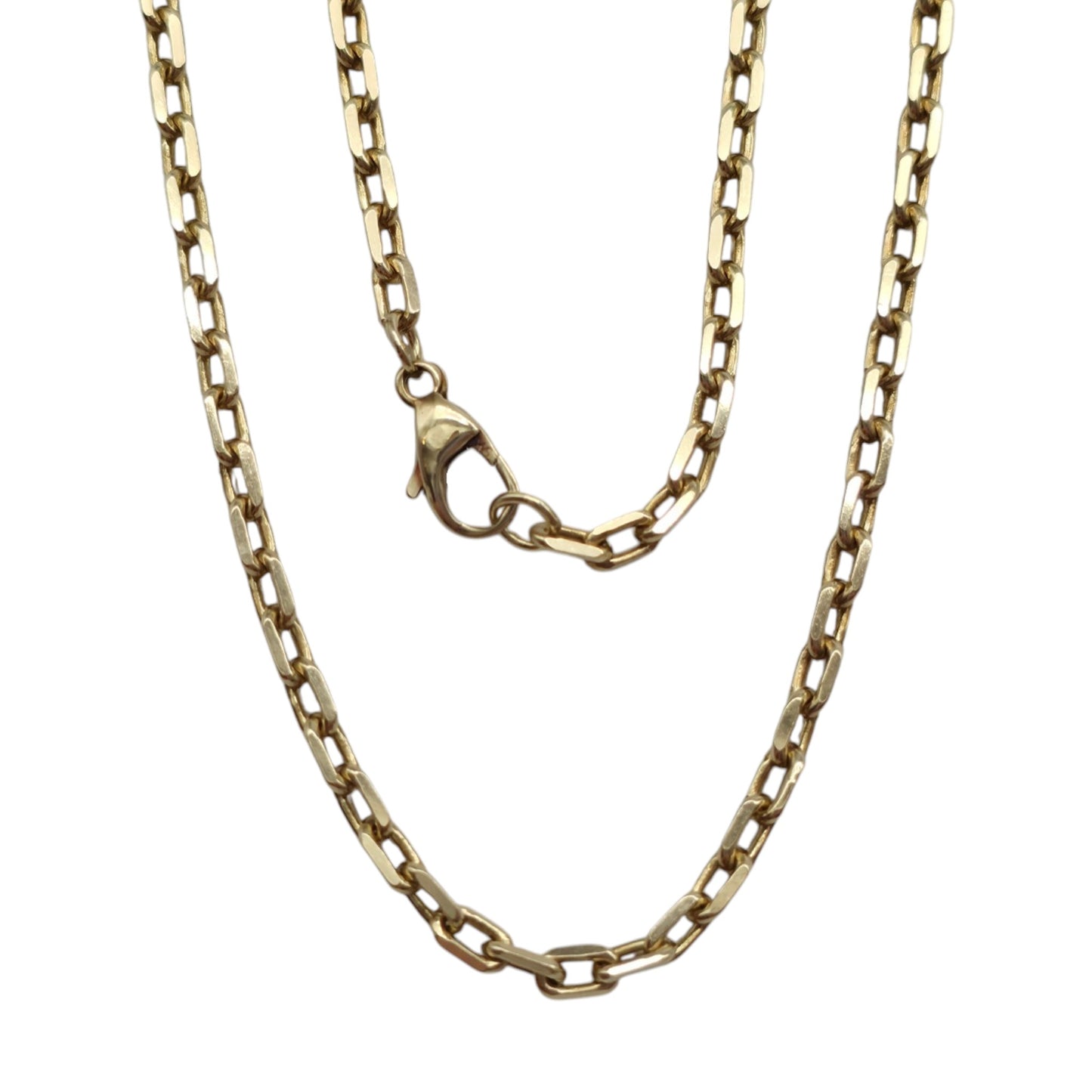 9ct 375 Yellow Gold Paperclip Chain c.1990 L 44.0 cm 10.1 g.