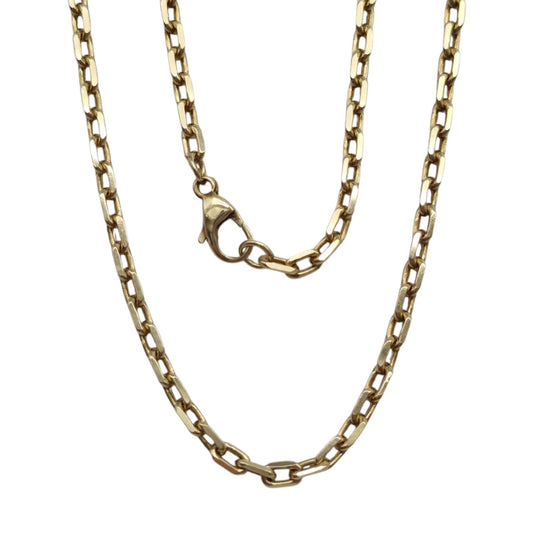 9ct 375 Yellow Gold Paperclip Chain c.1990 L 44.0 cm 10.1 g.