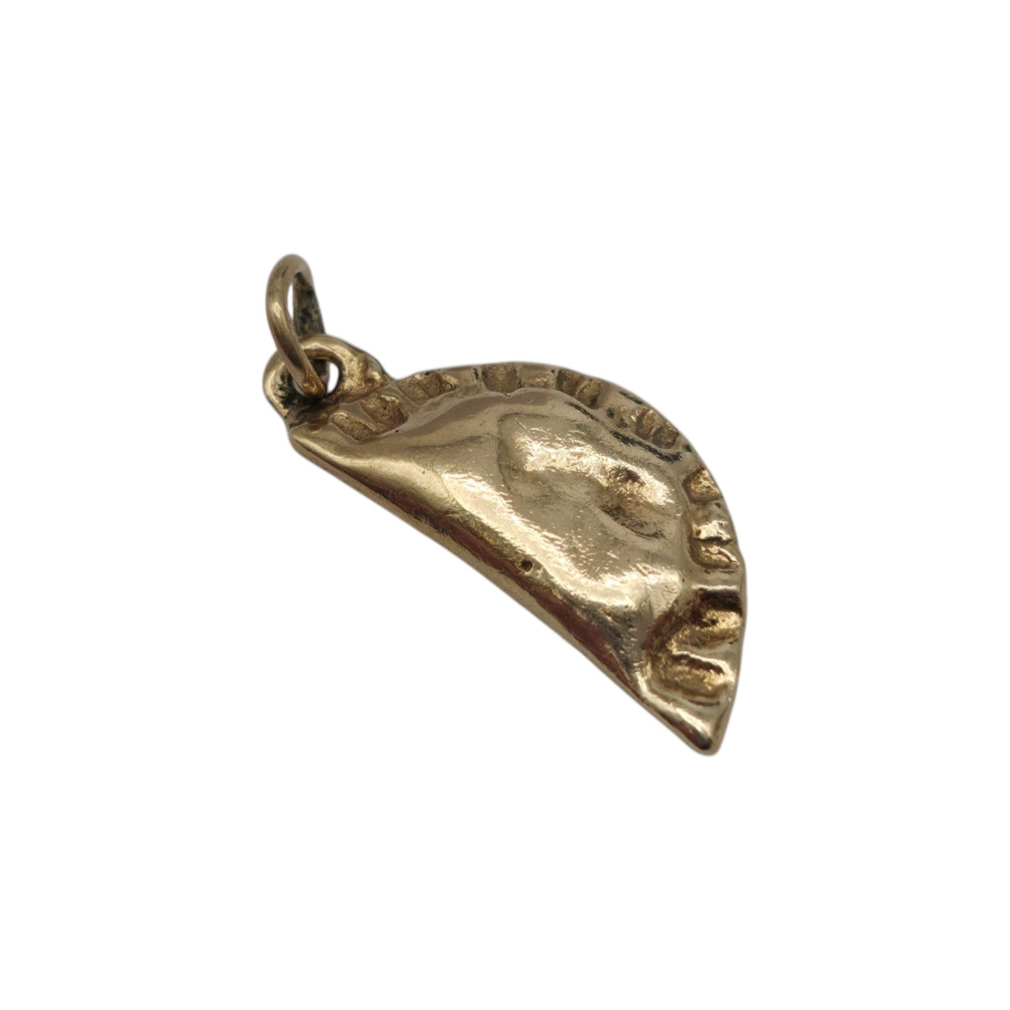 9ct 375 Yellow Gold Pasty Charm c.1966 L 1.4 cm 1.3 g.