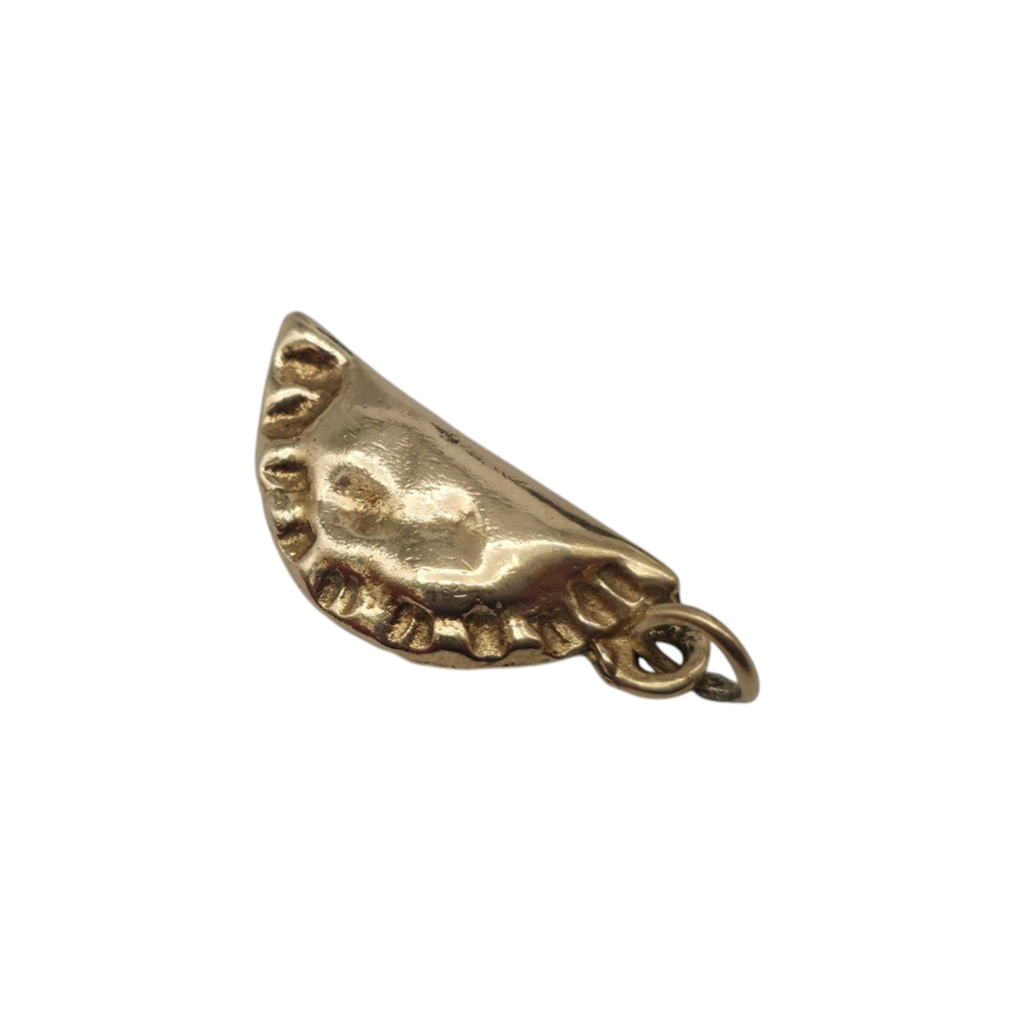 9ct 375 Yellow Gold Pasty Charm c.1966 L 1.4 cm 1.3 g.