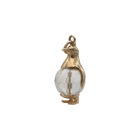 9ct 375 Yellow Gold Penguin Charm 