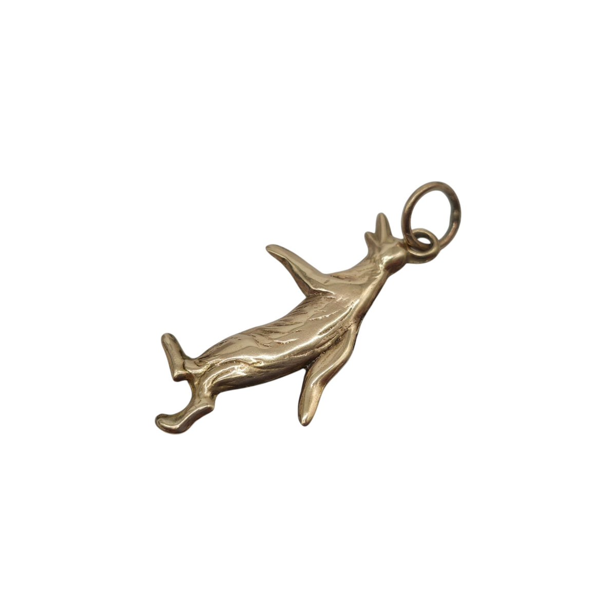 Antique 9ct Yellow Gold Penguin Charm c.1920 L 2.3 cm 0.8 g.