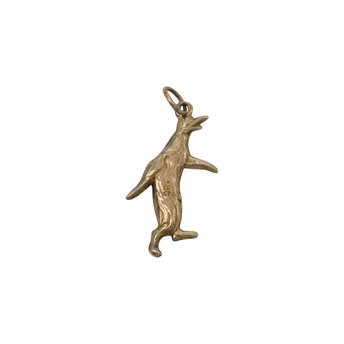 Antique 9ct Yellow Gold Penguin Charm c.1920 L 2.3 cm 0.8 g.