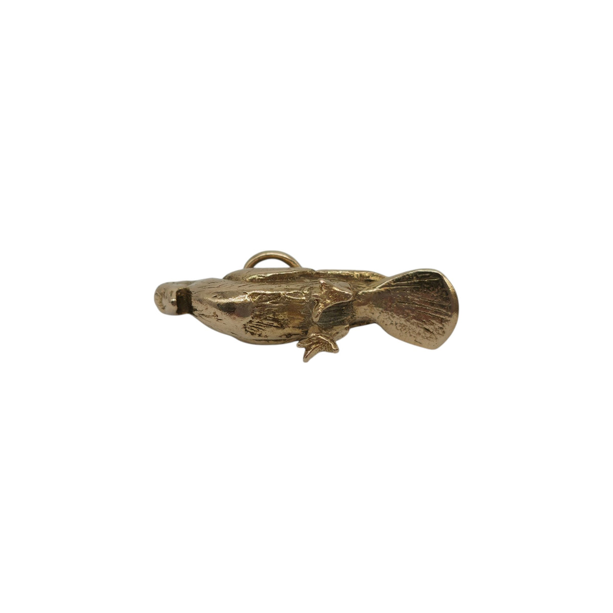 Heavy Cast 9ct 375 Yellow Gold Pigeon Charm 1962 L 2.0 cm 8.5 g.