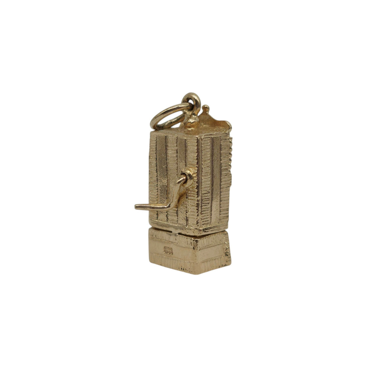 9ct 375 Yellow Gold Articulated Punch & Judy Charm 2003 L 1.8 cm 4.6 g.