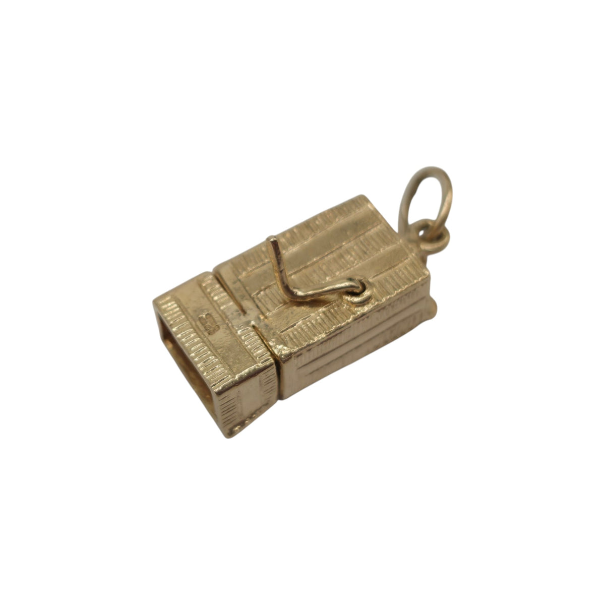 9ct 375 Yellow Gold Articulated Punch & Judy Charm 2003 L 1.8 cm 4.6 g.