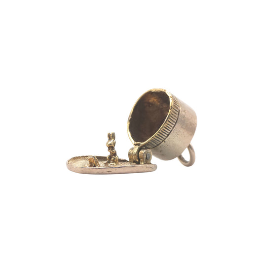 9ct gold Rabbit Inside Magic Hat Opening Charm