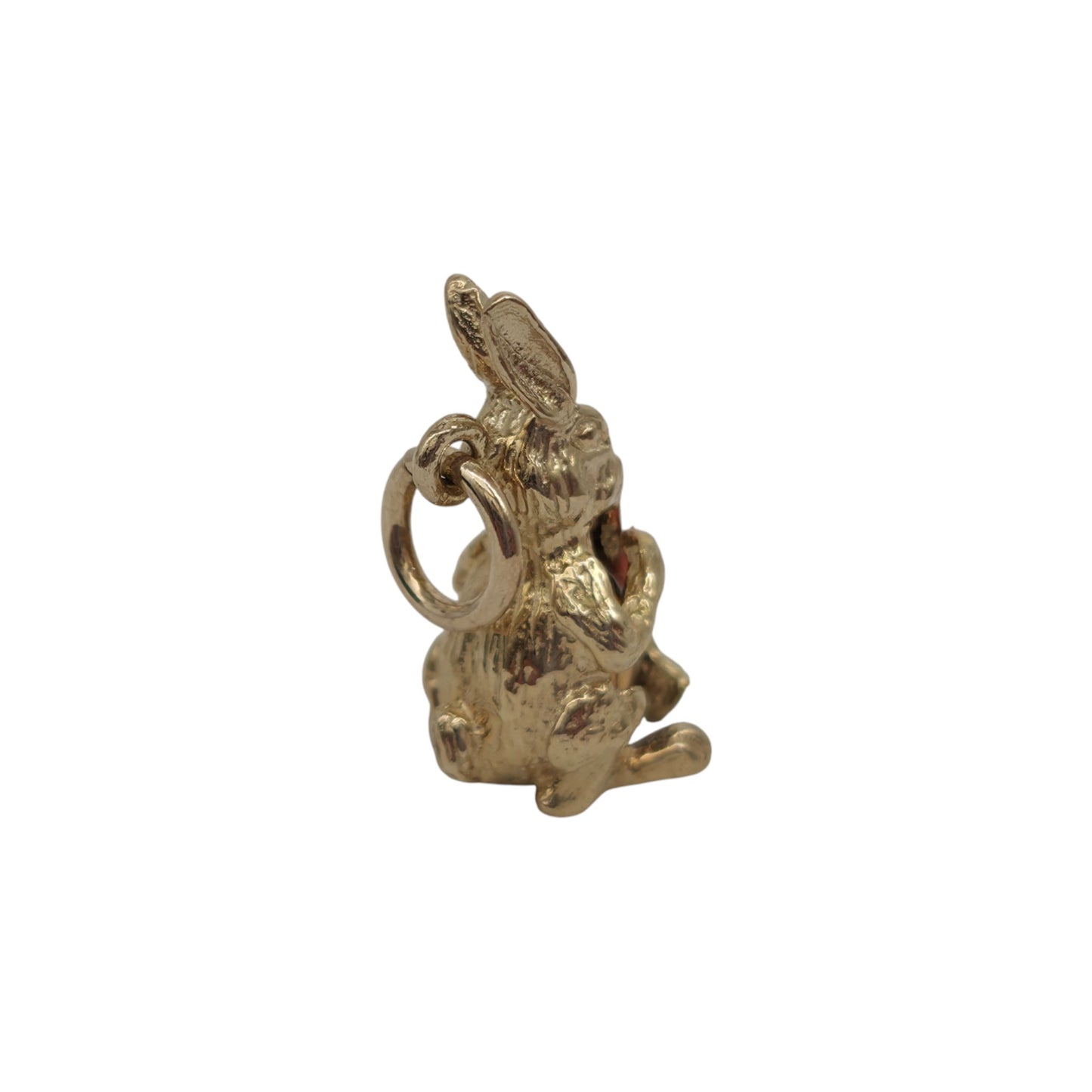 9ct 375 Yellow Gold Bunny With Carrot Charm L 1.8 cm 2.5 g.