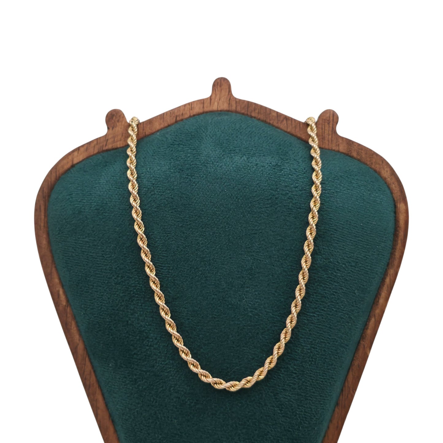 9ct 375 Yellow Gold Rope Chain L 40.7 cm 4.9 g.