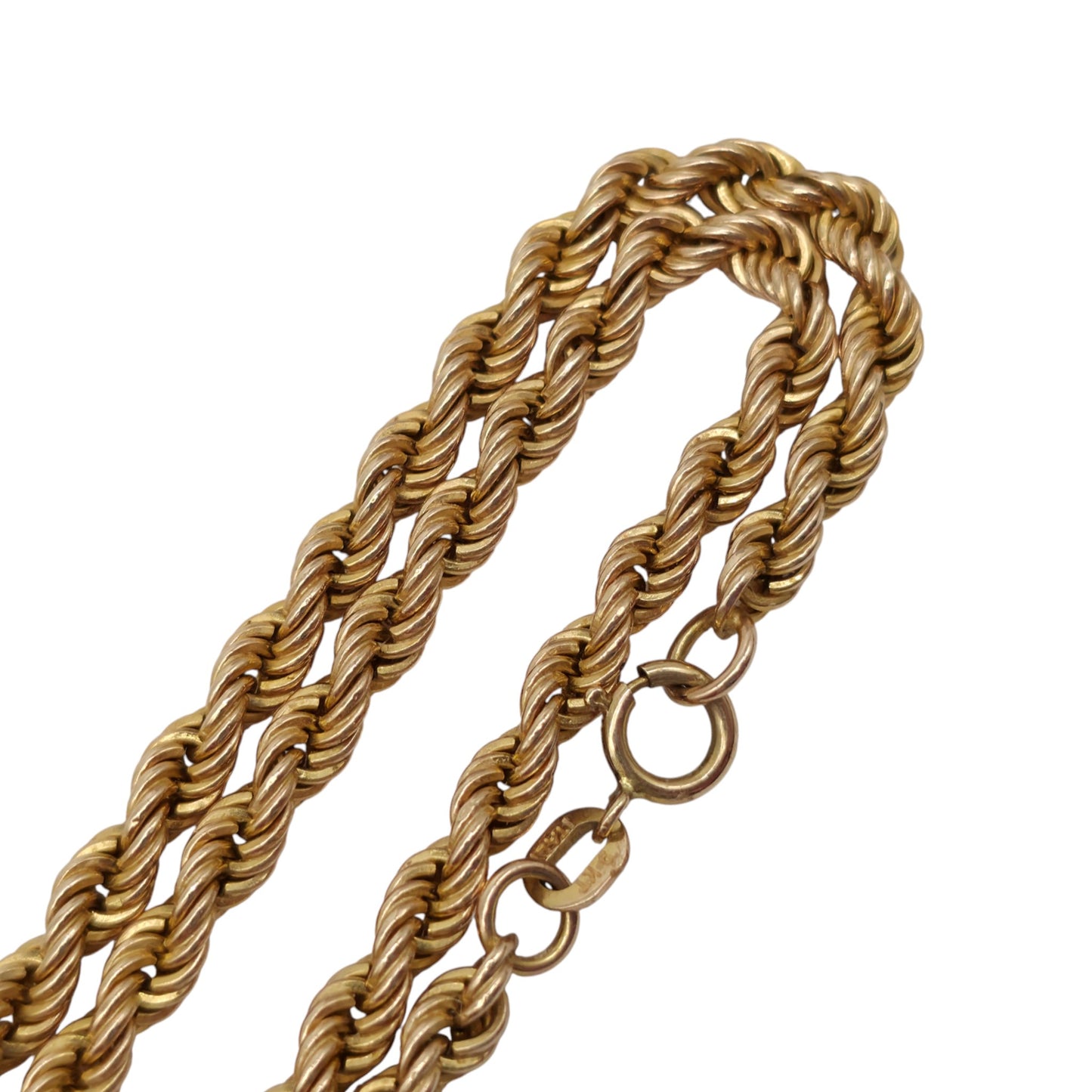 9ct 375 Yellow Gold Rope Chain L 40.7 cm 4.9 g.