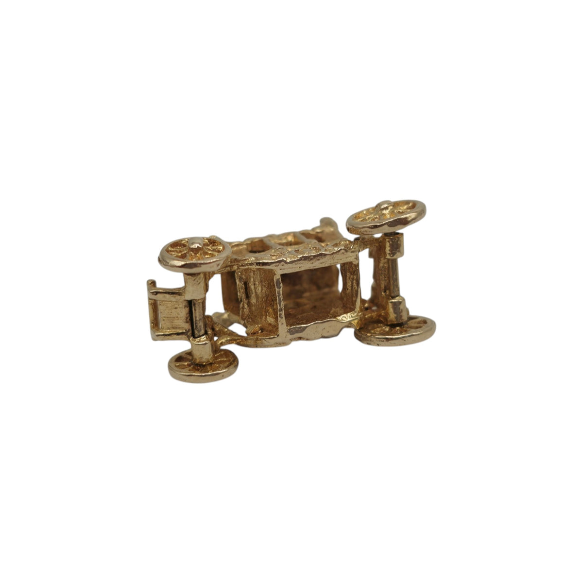 9ct 375 Yellow Gold Royal Carriage Charm 1970 L 2.0 cm 3.9 g.