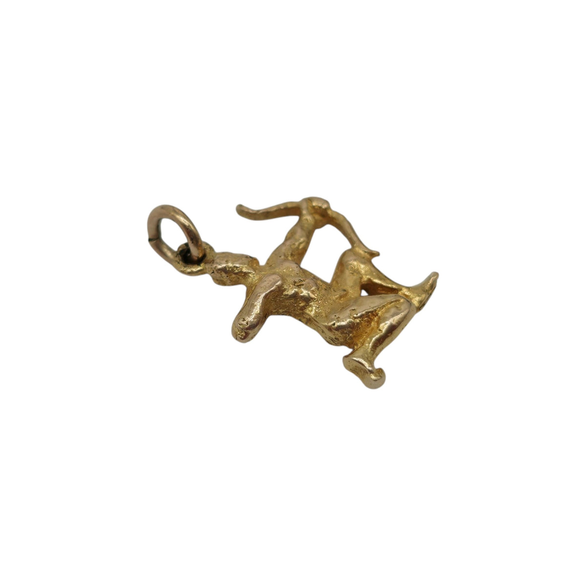 9ct 375 Yellow Gold Sagittarius Charm 1955 L 1.2 cm 1.6 g.