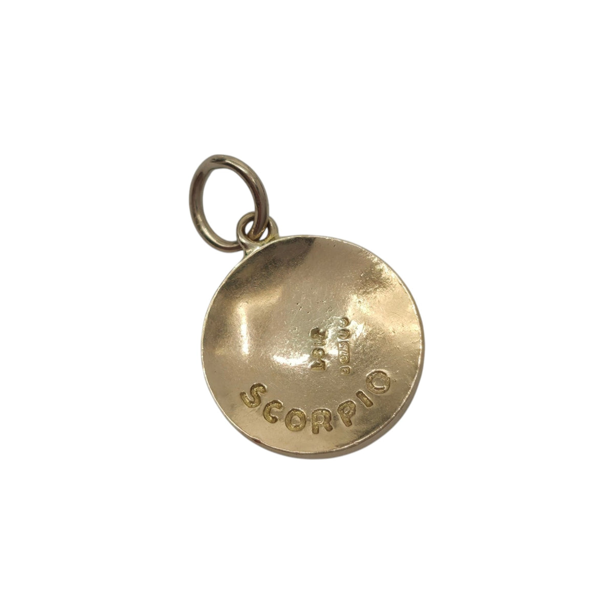9ct 375 Yellow Gold Scorpio Charm 1966 L 1.2 cm 1.7 g.