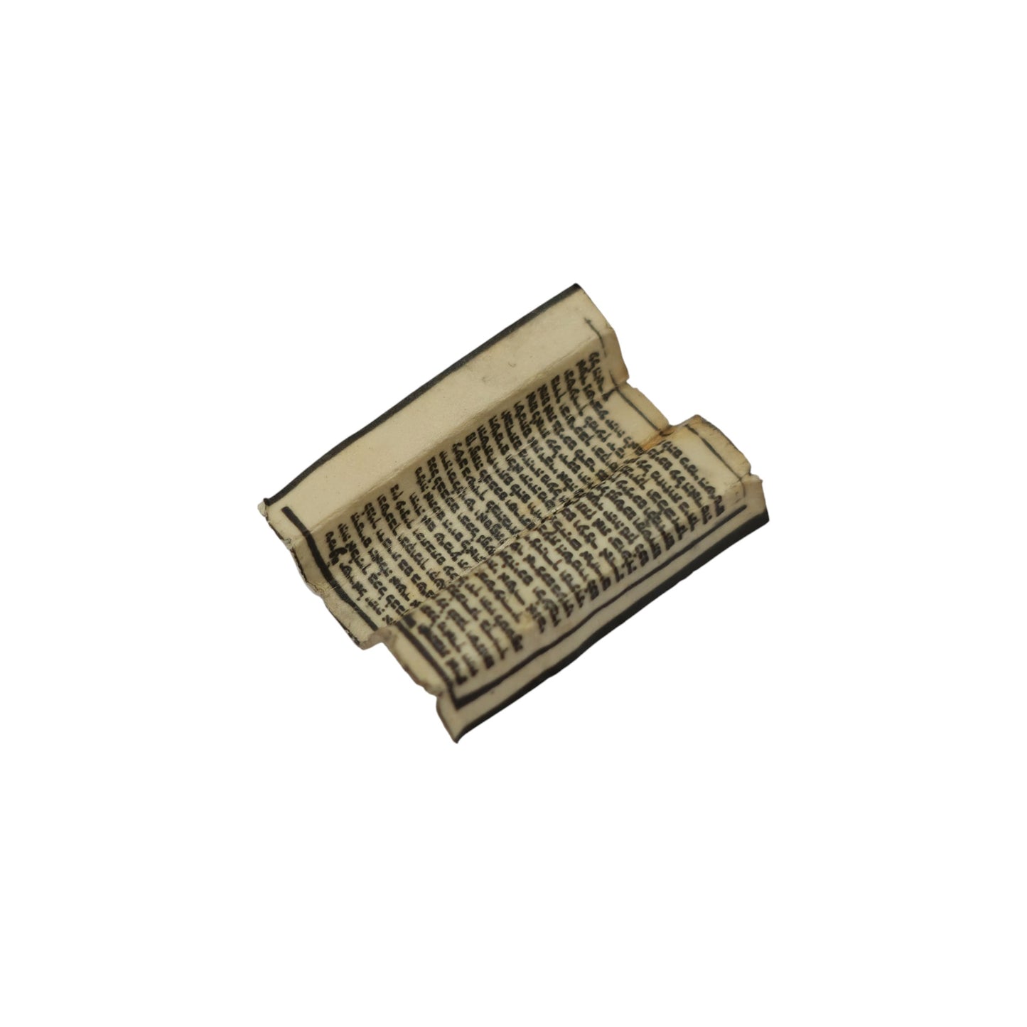 9ct 375イエローゴールド スクロールホルダー 証書付き チャーム 1967年製 長さ2.9cm 2.5g