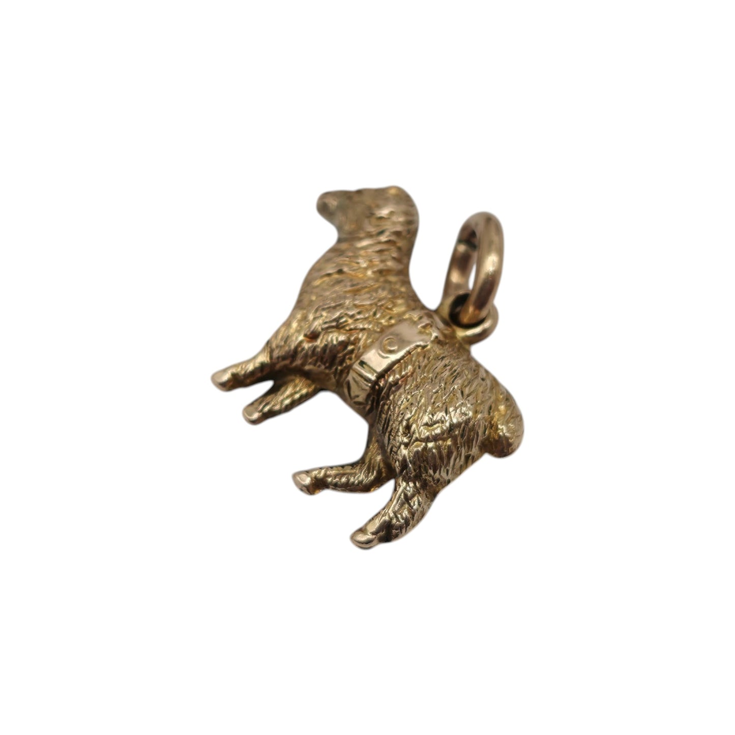Antique 9ct Gold Sheep Charm c.1900 L 1.8 cm 1.2 g.