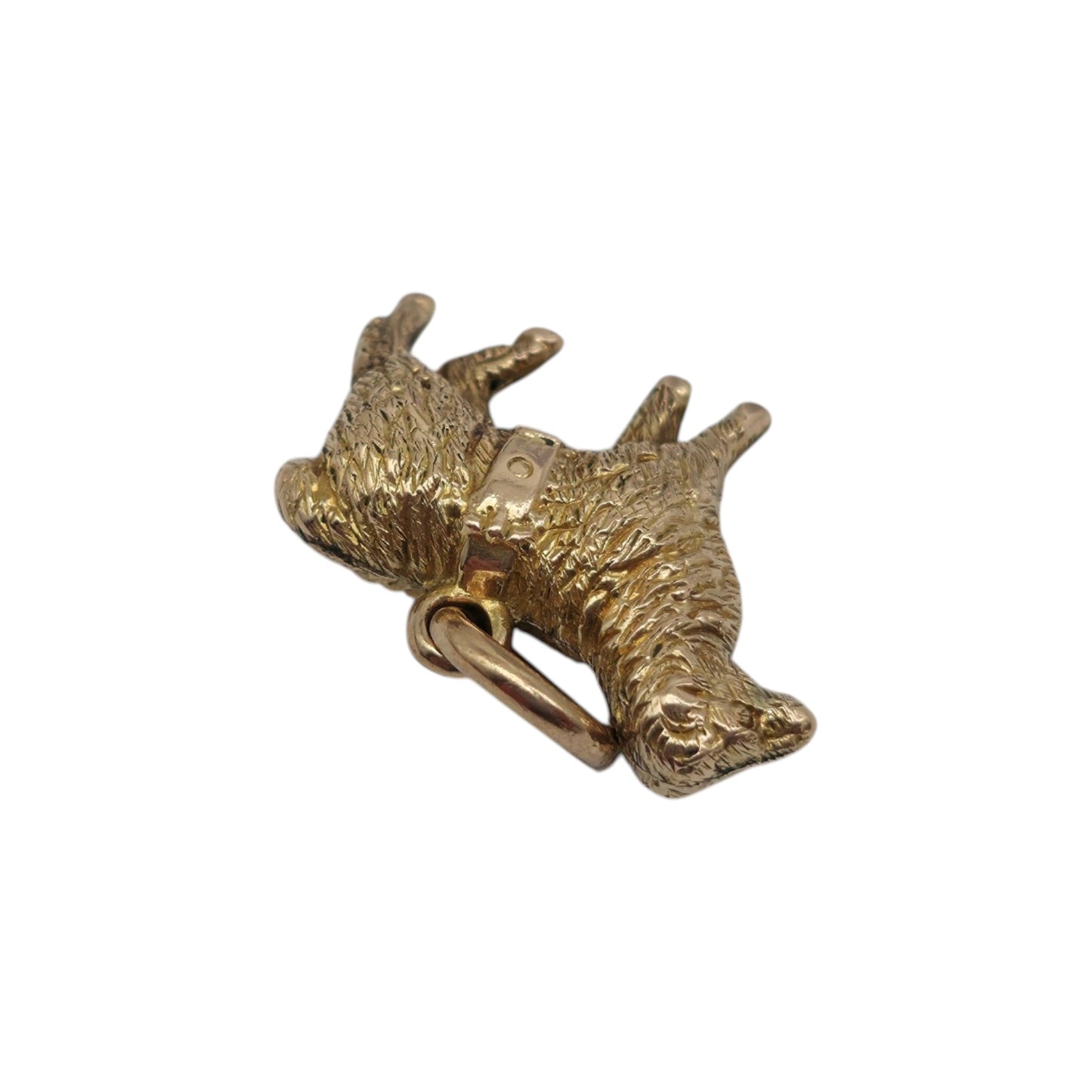Antique 9ct Gold Sheep Charm c.1900 L 1.8 cm 1.2 g.