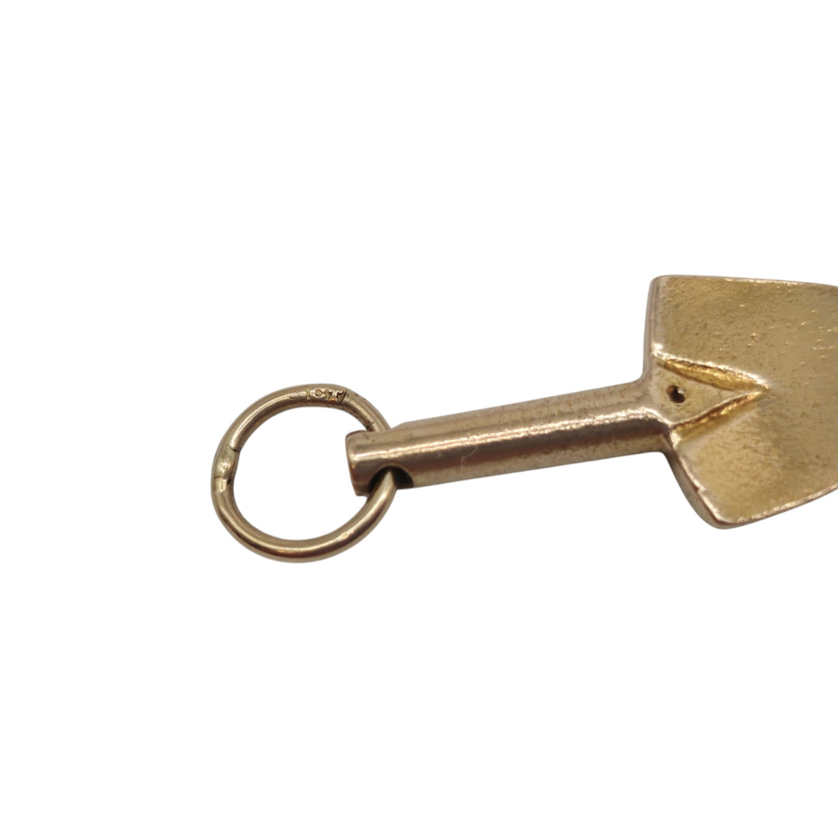 Antique 9ct Yellow Gold Trowel Charm c.1920 L 2.3 cm 2.9 g.