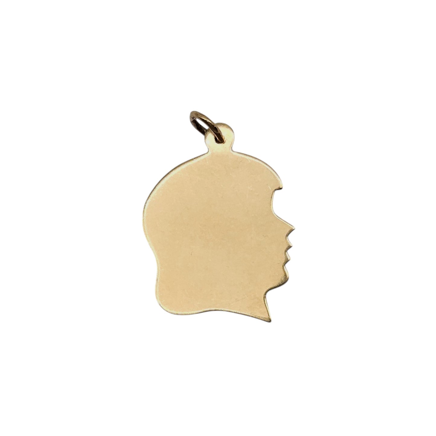 9ct 375 Yellow Gold Silhouette Charm 1965 L 2.0 cm 2.0 g.