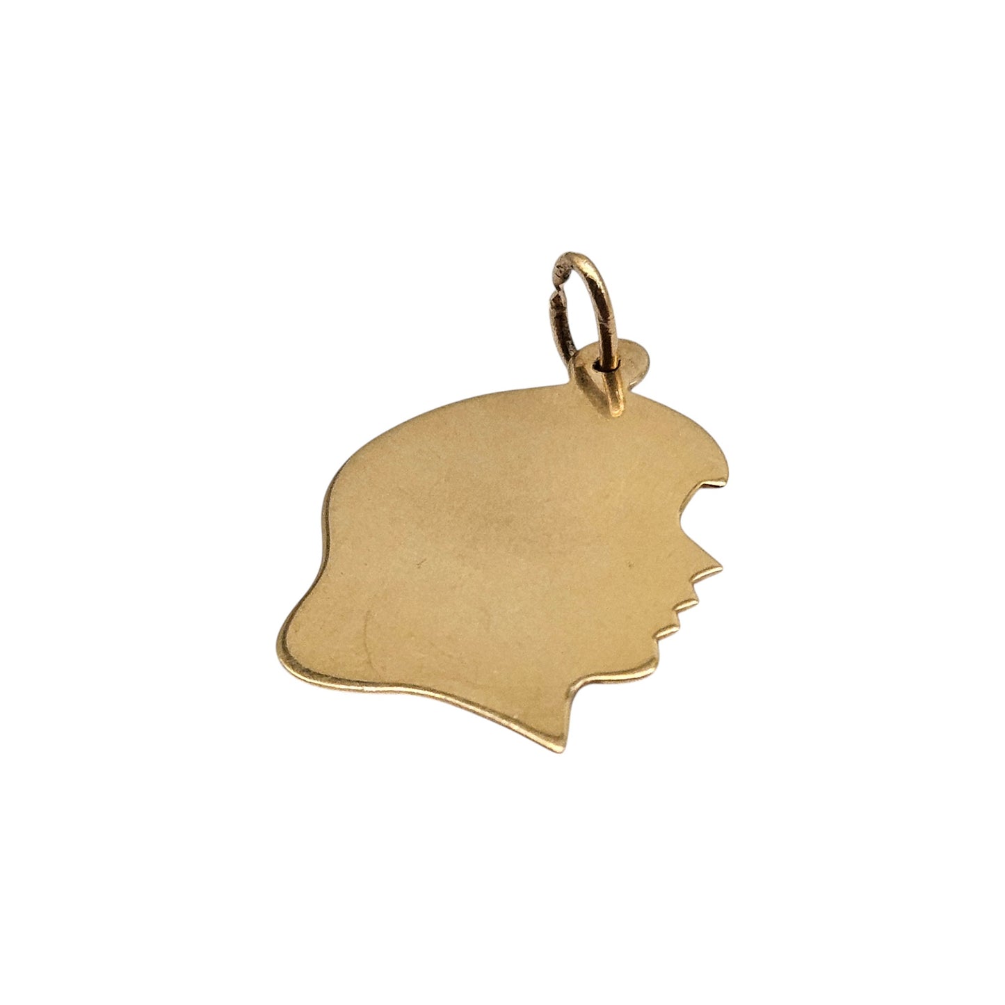 9ct 375 Yellow Gold Silhouette Charm 1965 L 2.0 cm 2.0 g.