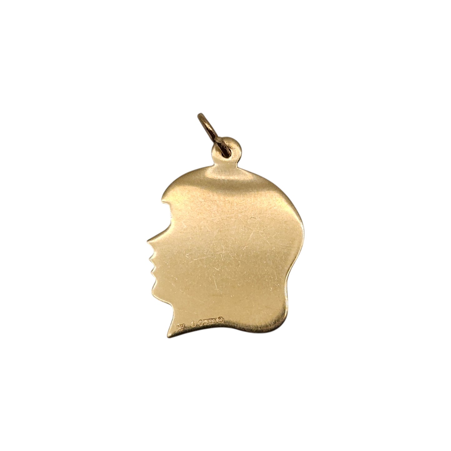 9ct 375 Yellow Gold Silhouette Charm 1965 L 2.0 cm 2.0 g.