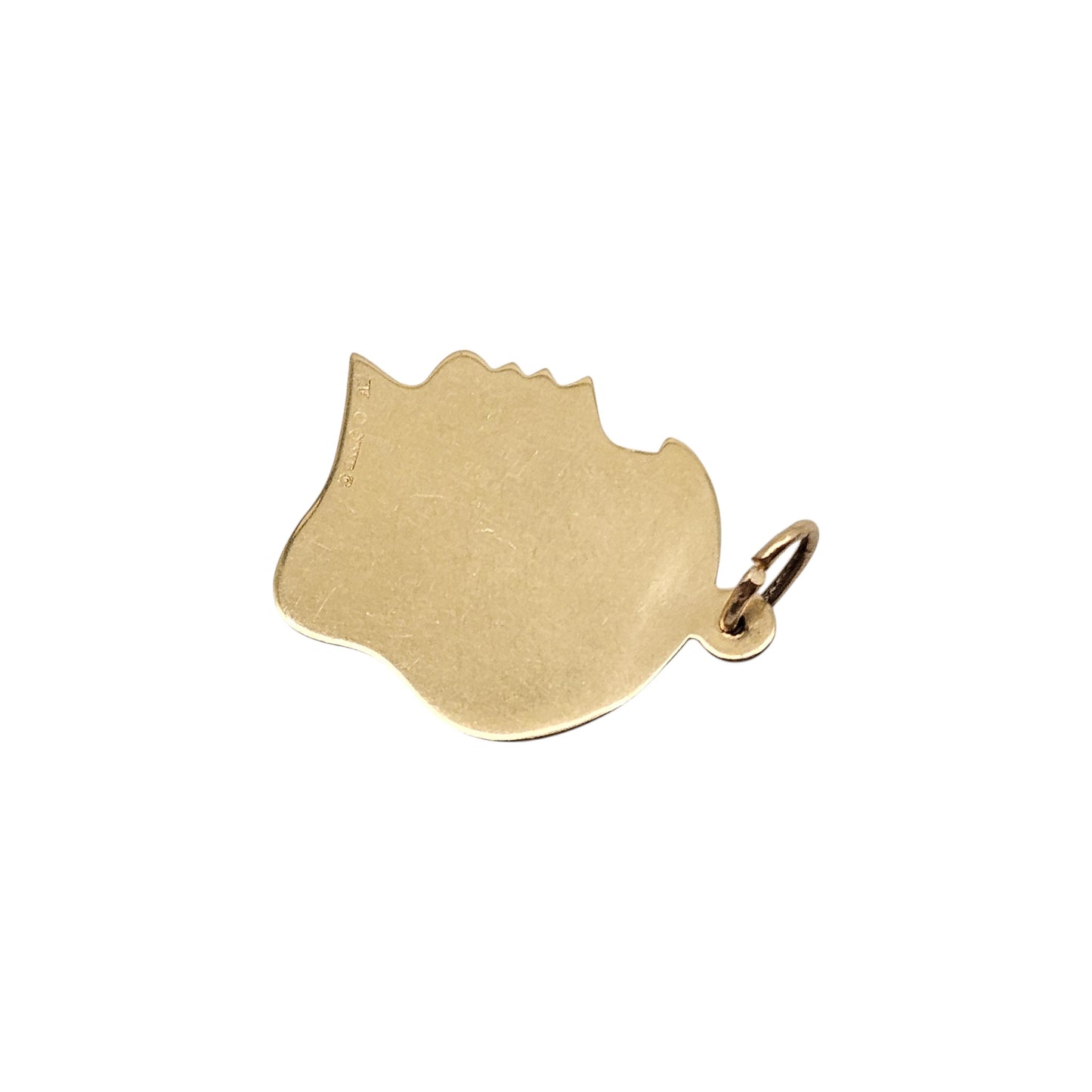 9ct 375 Yellow Gold Silhouette Charm 1965 L 2.0 cm 2.0 g.