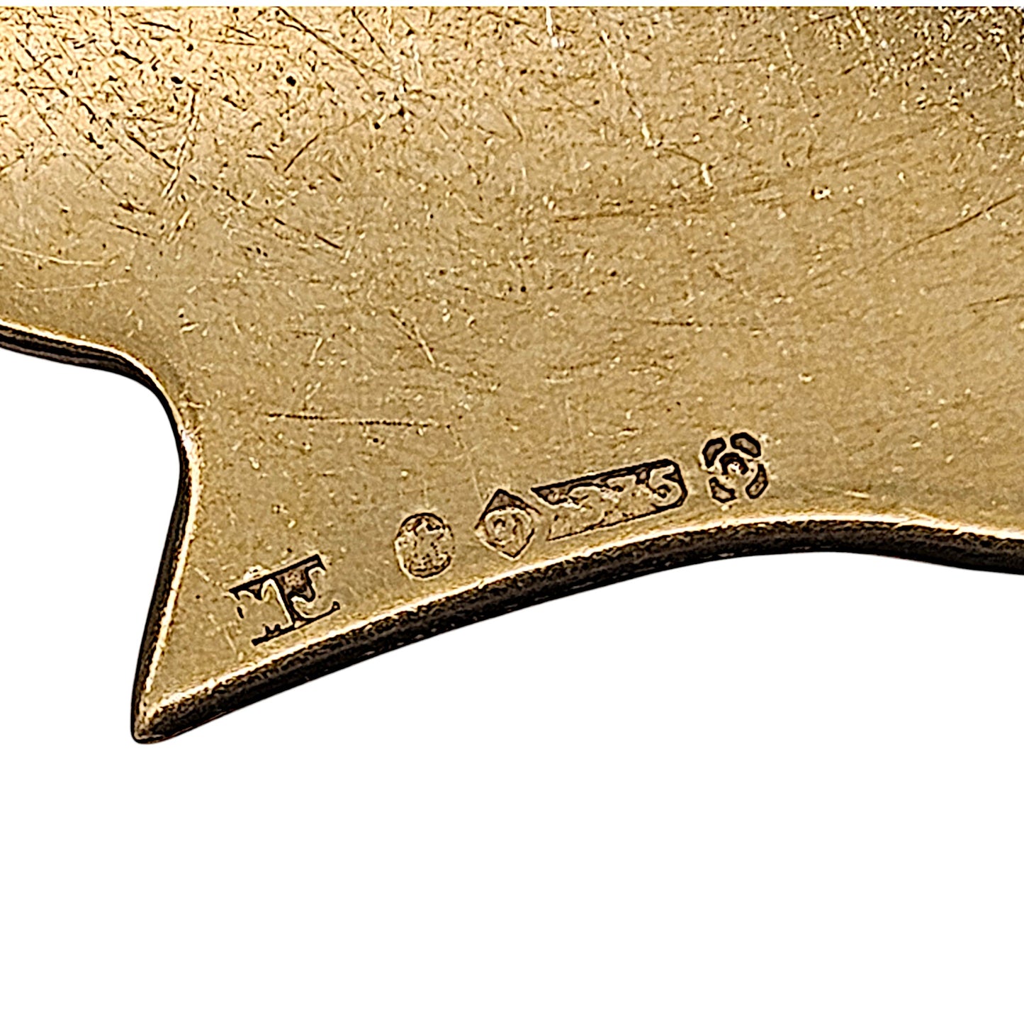 9ct 375 Yellow Gold Silhouette Charm 1965 L 2.0 cm 2.0 g.