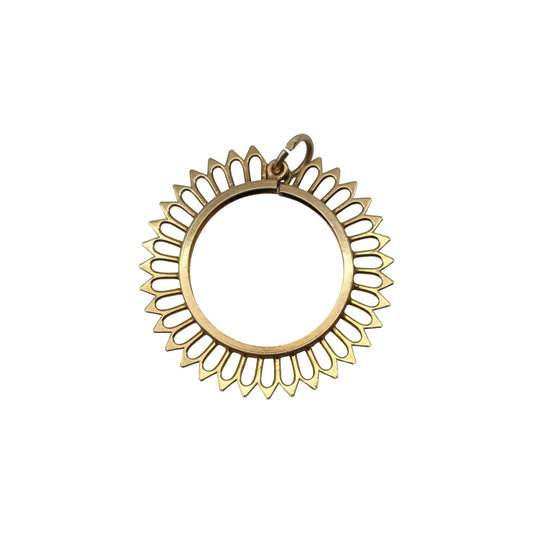 9ct 375 Yellow Gold Full Sovereign Coin Mount Pendant