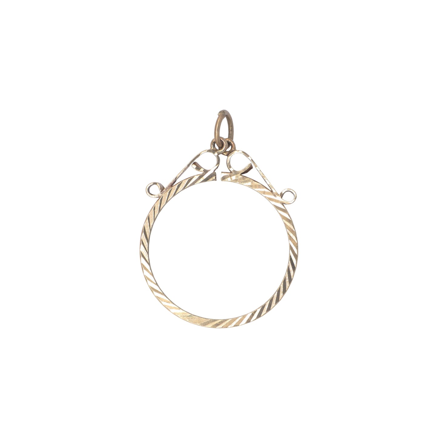 a pre-owned 9ct gold Full Sovereign Coin Mount Pendant