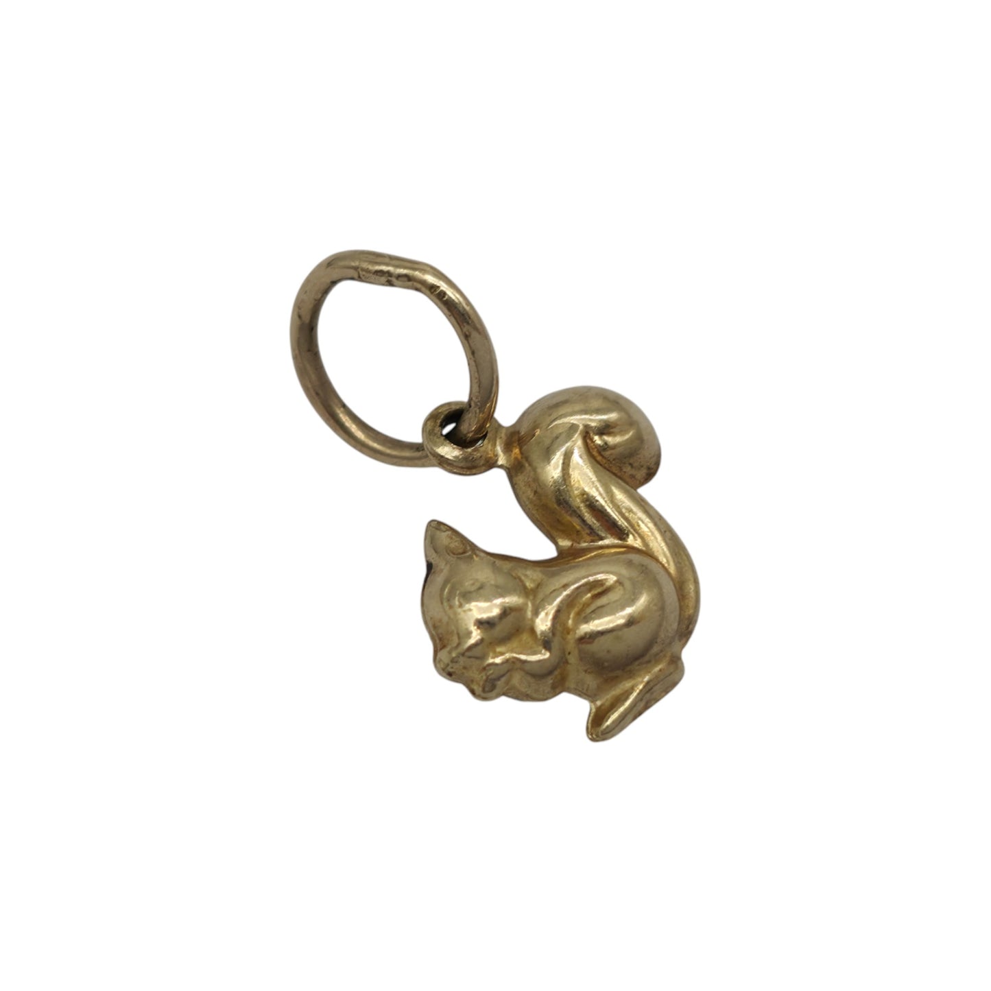 9ct Yellow Gold Squirrel Charm L 1.0 cm 0.6 g.
