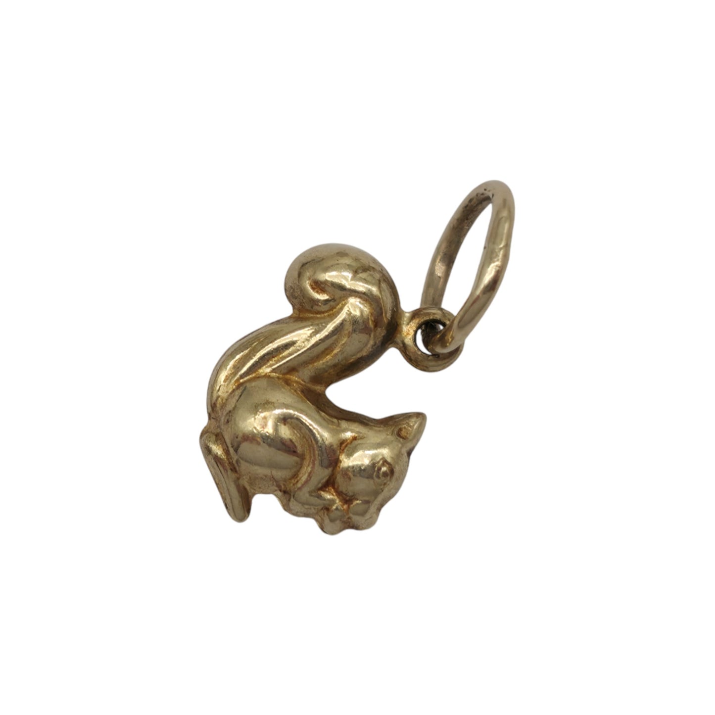 9ct Yellow Gold Squirrel Charm L 1.0 cm 0.6 g.