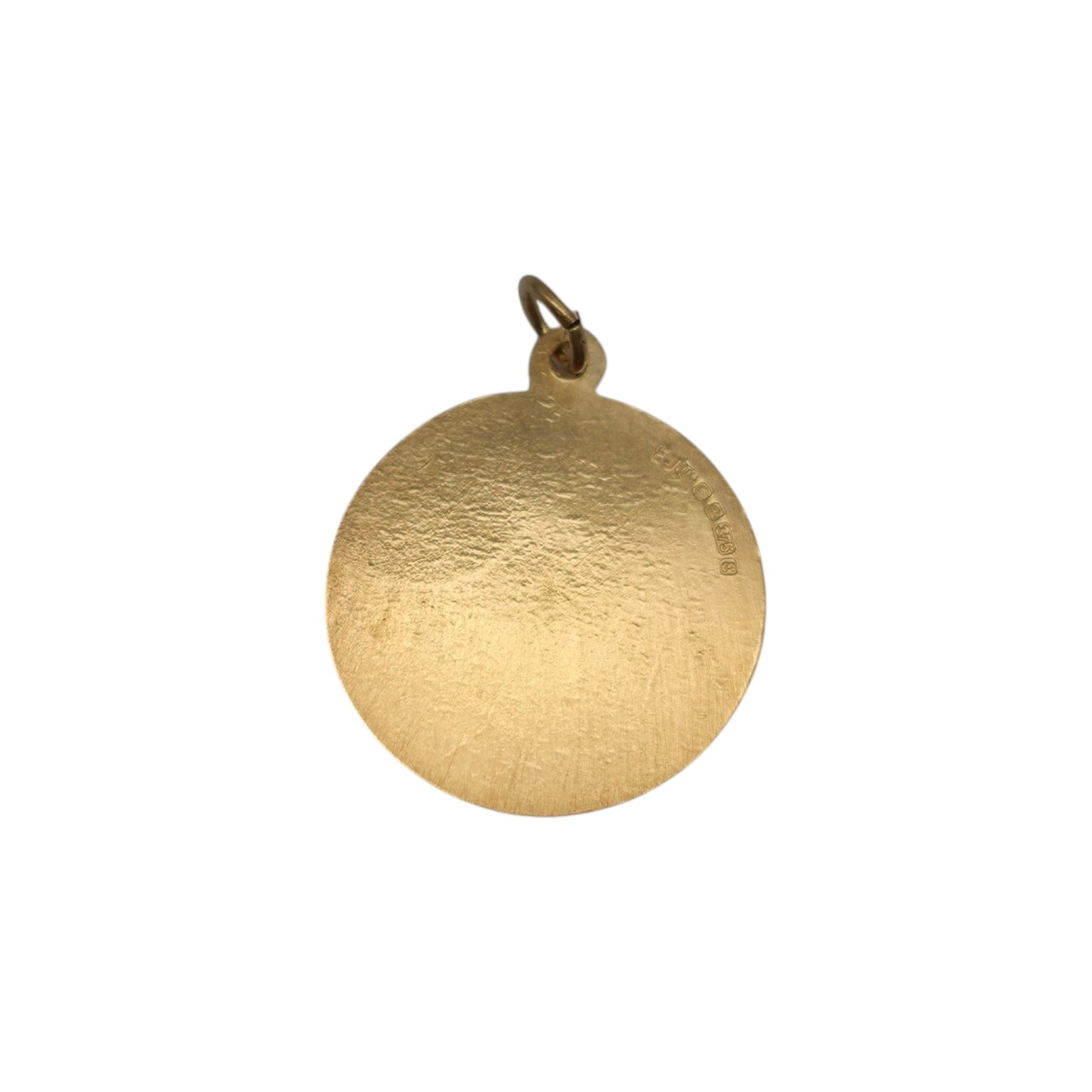 9ct 375 Yellow Gold St Christopher Charm 1979 L 1.5 cm 1.7 g.