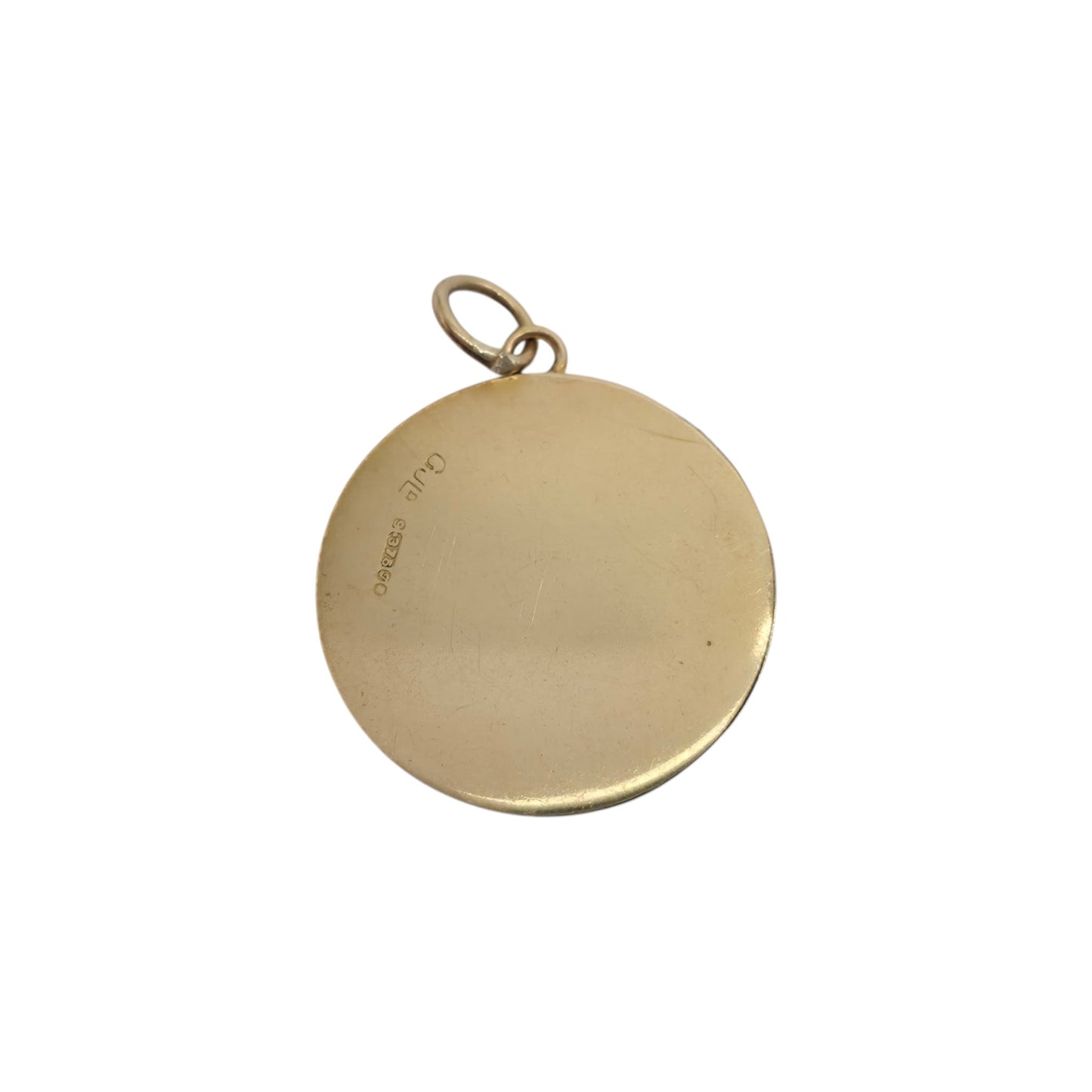 Georg Jensen 9ct 375 Yellow Gold St Christopher Charm 1962 L 1.8 cm 2.0 g.