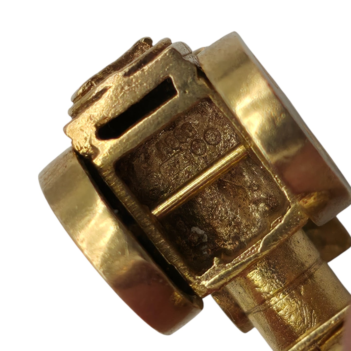 Heavy 9ct 375 Yellow Gold Steamroller Charm 1964 L 1.6 cm 4.8 g.