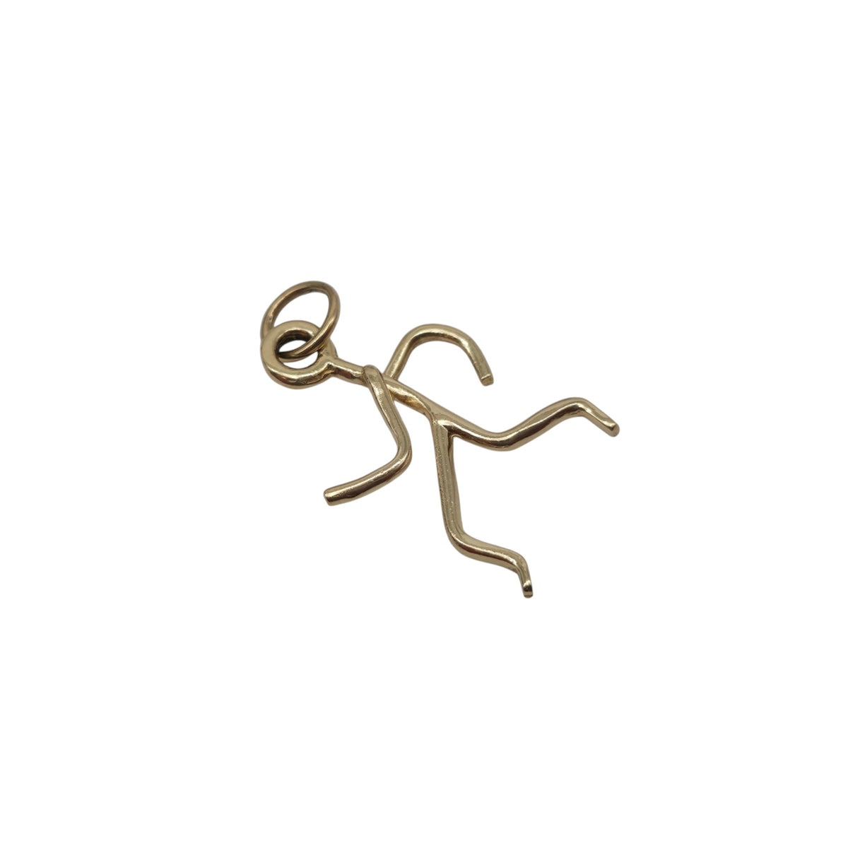 14ct Yellow Gold Stick Figure Charm L 2.0 cm 0.9 g.