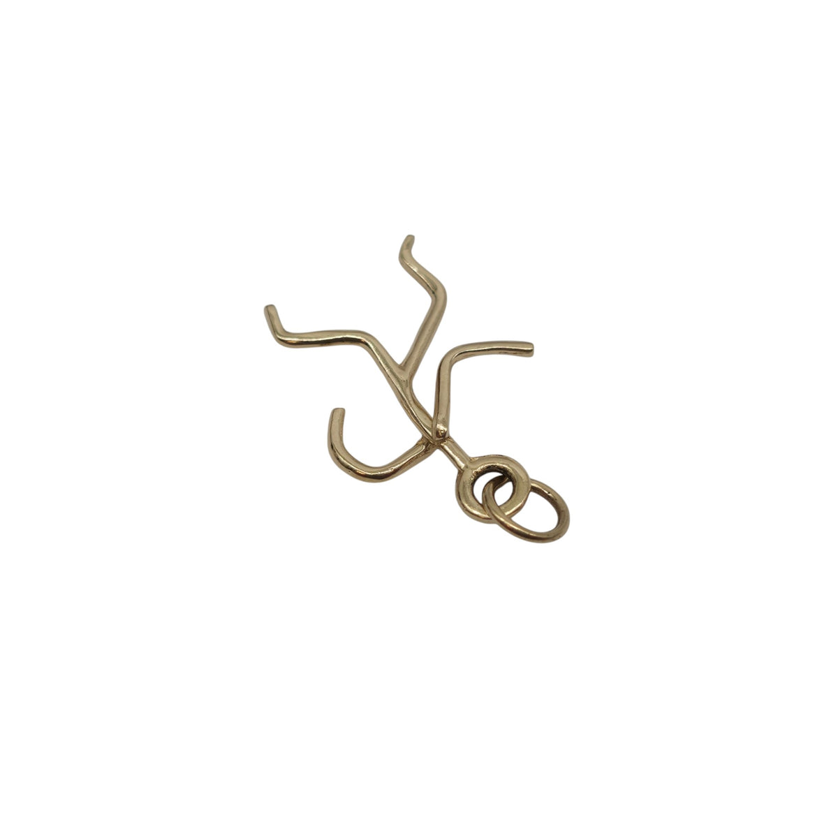 14ct Yellow Gold Stick Figure Charm L 2.0 cm 0.9 g.