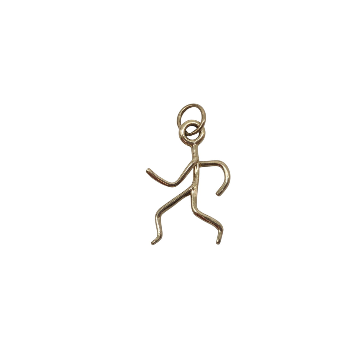 14ct Yellow Gold Stick Figure Charm L 2.0 cm 0.9 g.