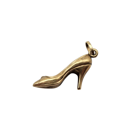 9ct Yellow Gold Stiletto Shoe Charm 1.7 cm 0.4 g.