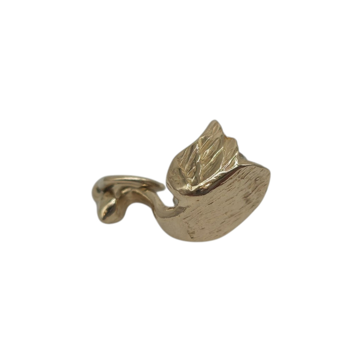 9ct Yellow Gold Swan Charm L 1.0 cm 1.1 g.