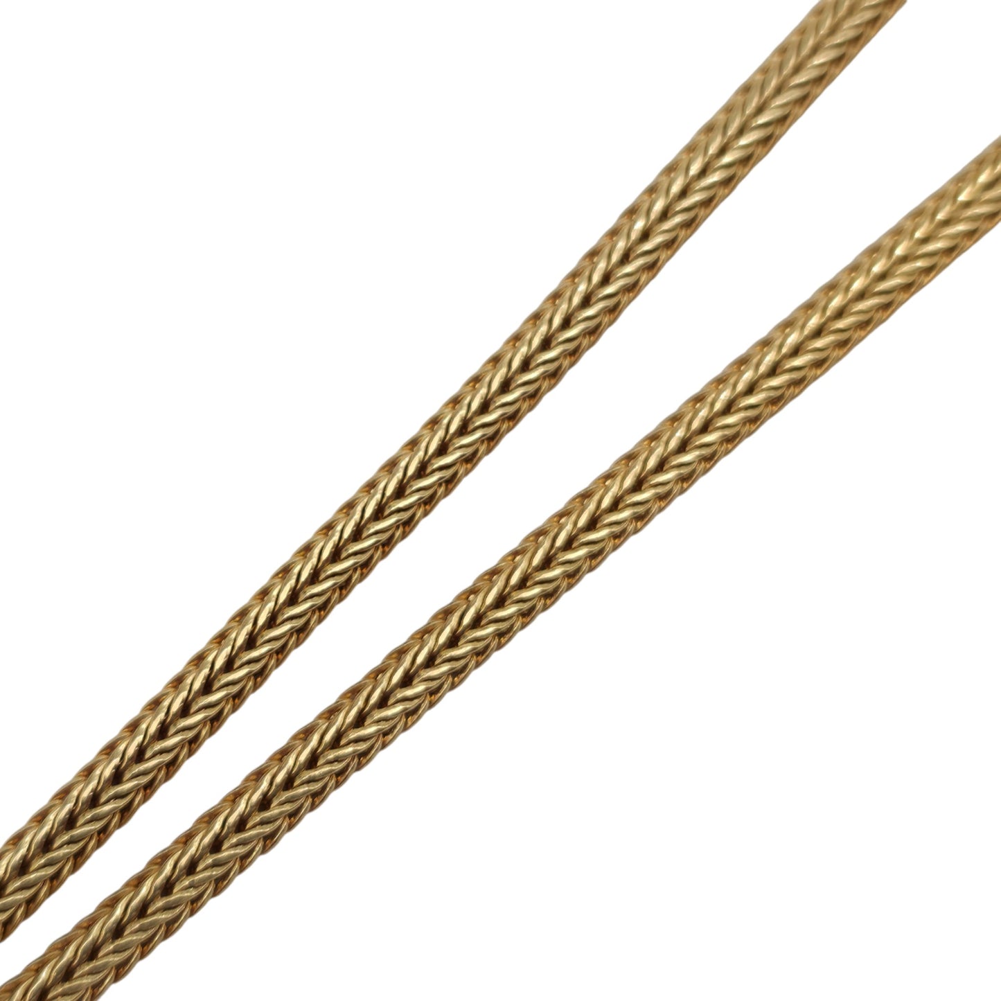 9ct 375 Yellow Gold Tassel Necklace With Diamonds L 39.3 cm 15.0 g.