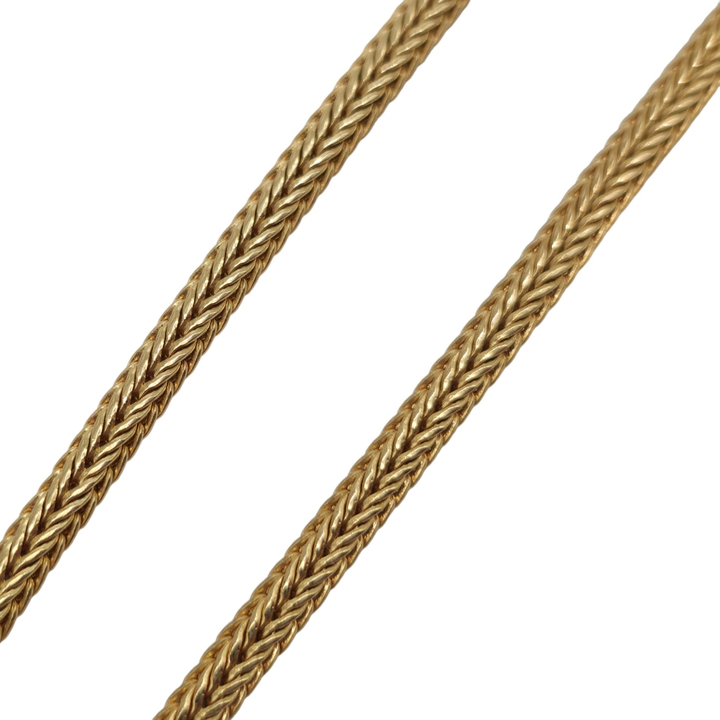 9ct 375 Yellow Gold Tassel Necklace With Diamonds L 39.3 cm 15.0 g.