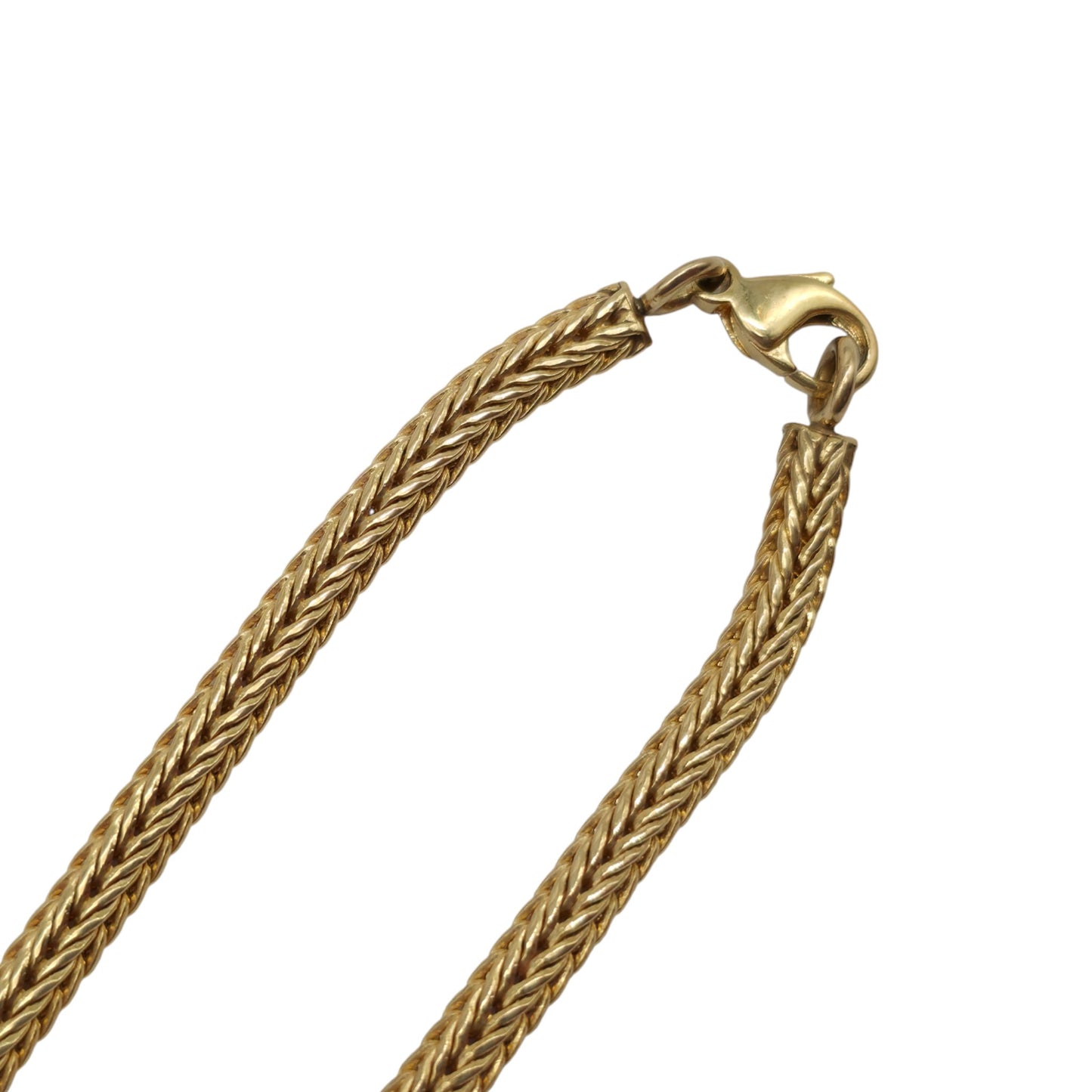 9ct 375 Yellow Gold Tassel Necklace With Diamonds L 39.3 cm 15.0 g.